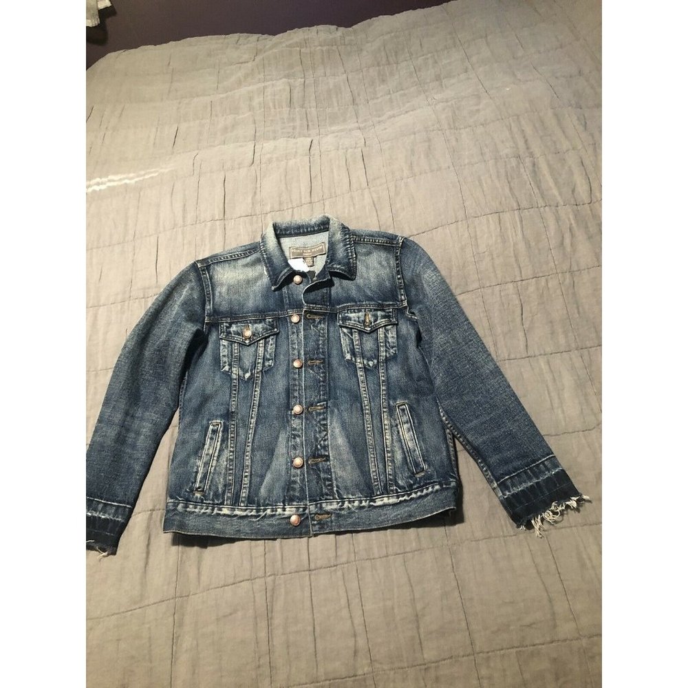 NWT J.crew Point Sur Denim Jean Jacket Coat Xxs